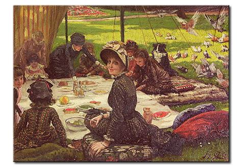 Kunst Reproductie The Picnic Dejeuner Sur L Herbe James Tissot