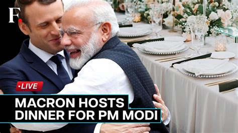 Pm Modi France Visit Live French President Macron Hosts Dinner In