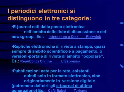 Periodici Elettronici E Banche Dati Ppt Scaricare