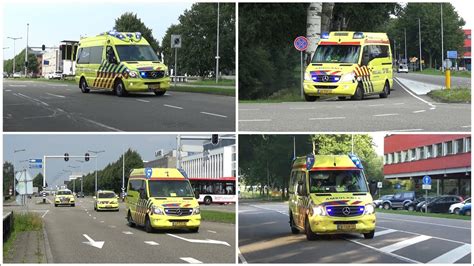 Diverse Ambulances Mmt En Rapid Responder Met Spoed Bij Amc Amsterdam