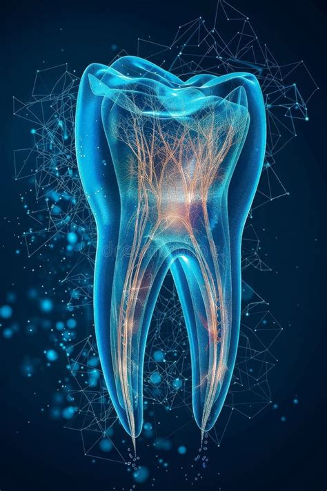 A Digital Illustration Showing the Detailed Anatomy of a Tooth ...