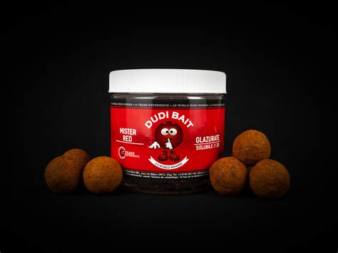 HookBaits Mister Red Super Hot Glazed Boilies Dudi Bait