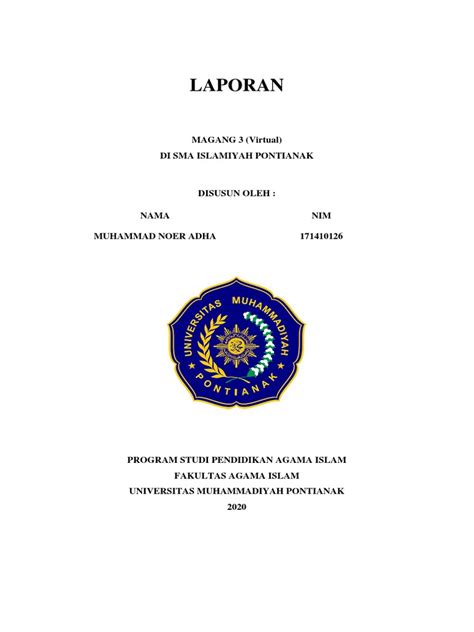 Cover Laporan Magang 3 Pdf Pdf