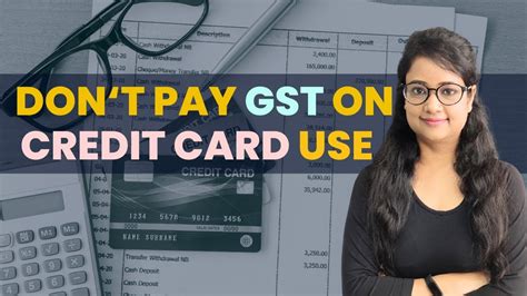 Don T Pay Gst On Interest On Loan Through Credit Card Important Gst