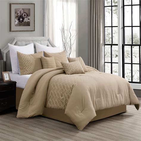 Hgmart Bedding Comforter Set Bed In A Bag Piece Luxury Embroidery