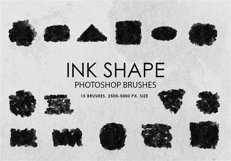 Free Ink Shapes Photoshop Brushes - Free Photoshop Brushes at Brusheezy!