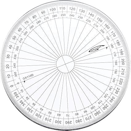 Graphoplex Transportador De Ngulos Circular Plexiglas
