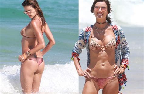 Bikini Clad Alessandra Ambrosio Strips Down In Brazil Photos