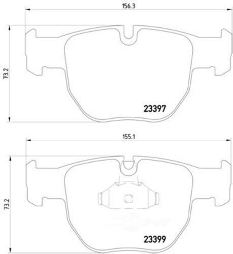 Disc Brake Pad Set HSE Front Hella PAGID Fits 2003 Land Rover Range