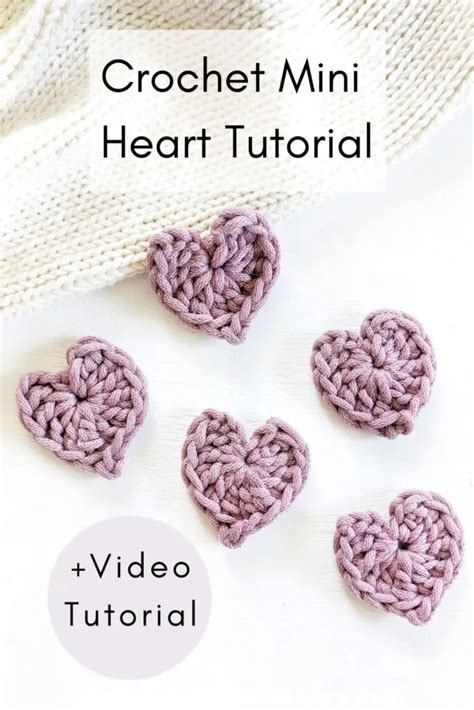 How To Crochet A Mini Heart Jewels And Jones