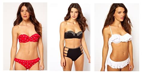 All Over Sequin Bikini bandeau y bañadores para el verano