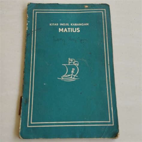 Jual Buku Jadul Kitab Injil Karangan Matius 1953 Di Seller Sangninja