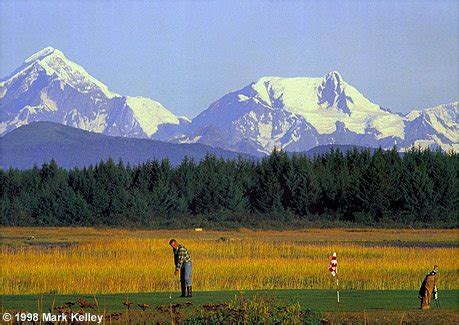 Mt. Fairweather Golf Course, Fairweather Mountains, Gustavus, Alaska ...