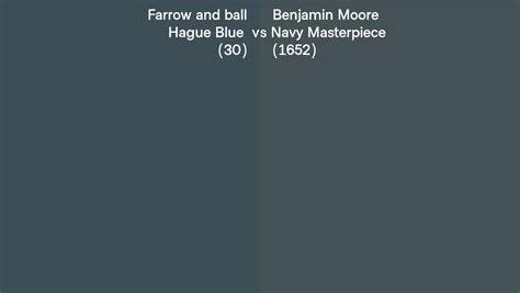 Farrow And Ball Hague Blue 30 Vs Benjamin Moore Navy Masterpiece