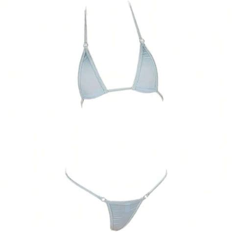 Women S Extreme Sexy Hot Silk Micro Bikinis Set Mini Thong Swimwear