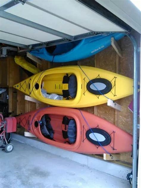 Diy kayak rack for garage