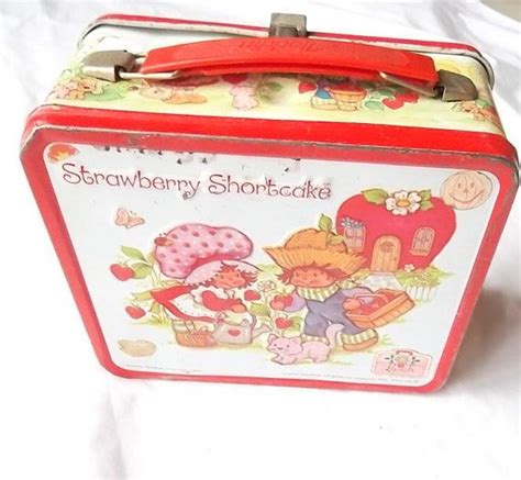 Vintage Metal Strawberry Shortcake Lunchbox No Thermos Etsy