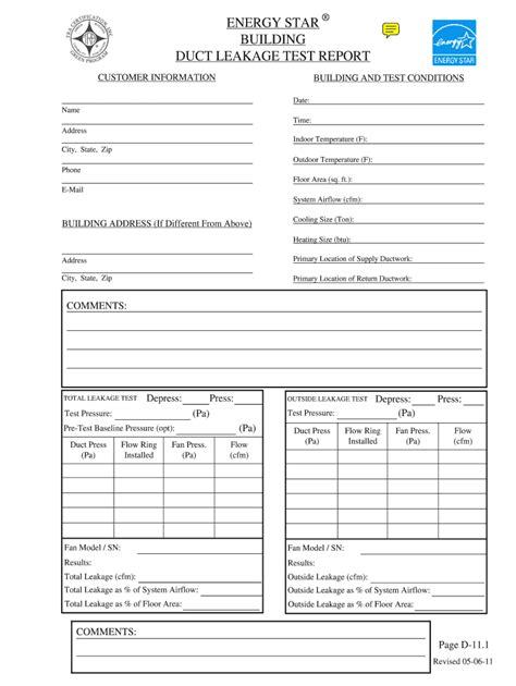 Duct Leakage Test Form Fill Out Sign Online Dochub