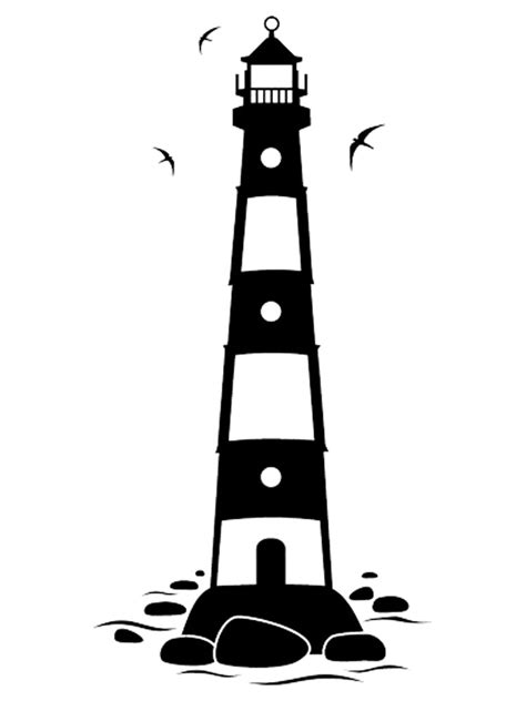 Free Printable Lighthouse Stencils And Templates