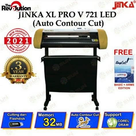 Jual Mesin Cutting Stiker Jinka XL Pro V 721 LED Auto Contour Cut