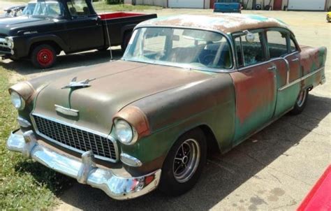 1955 Chevy Hot Rod Street Rod Rat Rod Patina 4 Door Classic