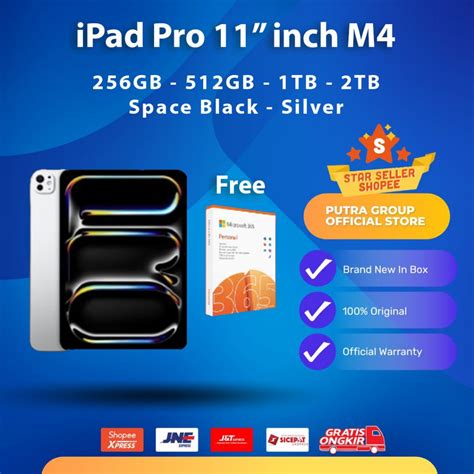 Jual Ipad Pro M4 11 Inch 2024 2tb 1tb 512gb 256gb 5th Gen Space Black