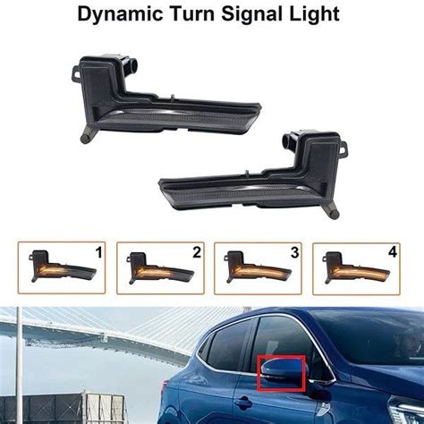 Led Bocni Dynamic Migavci U Retrovizoru Tipski Renault Smoke Lens