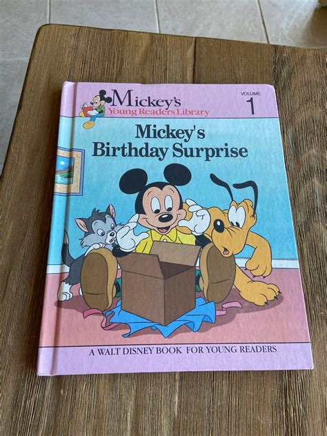 Vintage Disney Mickeys Birthday Surprise Book - Etsy