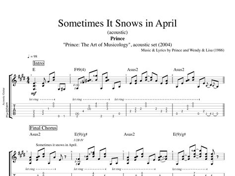 Sometimes It Snows In April Lyrics Meaning