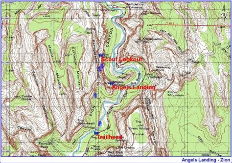 Topographic Map - Zion National Park