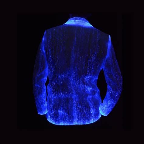 Fiber Optic Light Up Jacket For Men Light Up Wear