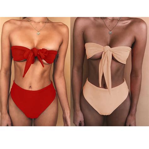 Two Piece Separate Bikini Set Push Up Swimwear Swimsuit Bathing Suit