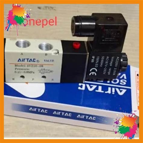 Jual Pneumatic Solenoid Airtac Valve V Selenoid V Drat