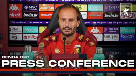 LECCE GENOA Conferenza Prepartita Serie A TIM 2023 24 YouTube