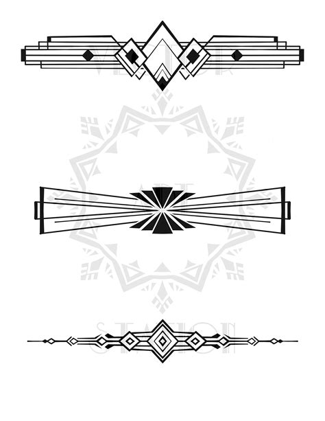 Art Nouveau Line Designs