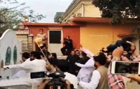 Pti Workers Stage Violent Protest Enter Sindh House In Islamabad By