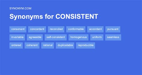 Another Word For Consistent Synonyms And Antonyms