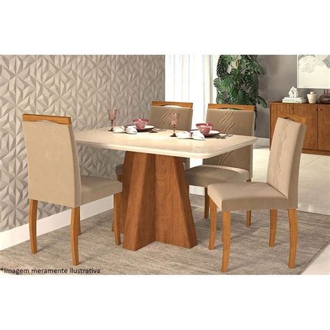 Mesa Jantar Cimol Maitê Cad Laura Savana OW Madeira Nude Móveis para