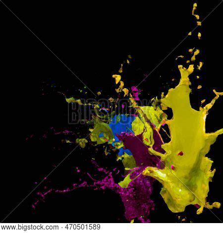 Abstract Color Splash Vector Photo Free Trial Bigstock