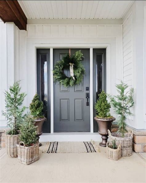 Black Door With Sidelights And White Front Door Trim Soul Lane