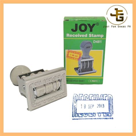 Joy Stamper NOT CUSTOMIZED NOT SELF INKING Date Stamp Paid Stamp