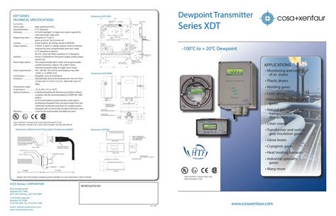 Pdf Xdt Series Dewpoint Transmitter Technical Specifications