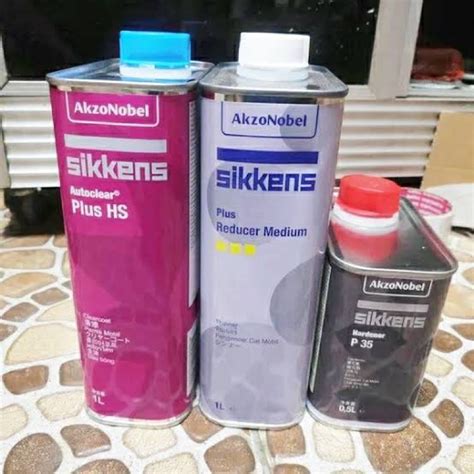 Paket Clear Sikkens Hs Plus Dan Thinner Reducer Medium Sikkens Shopee