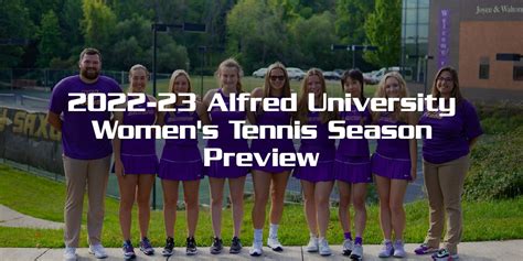 2022 23 Alfred University Womens Tennis Season Preview Alfred