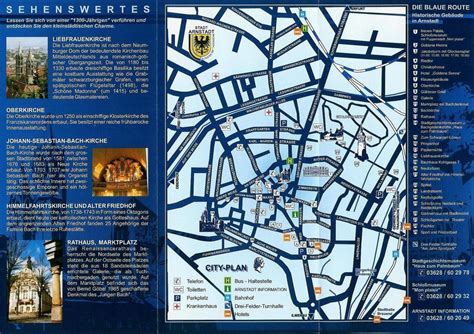 Guide To Bach Tour Arnstadt Maps