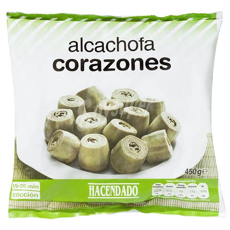 Hacendado Alcachofa Corazones Congelada Paquete De 450 G