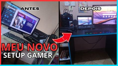 Montando meu NOVO SETUP GAMER Vlog REALIZAÇÃO DE UM SONHO YouTube