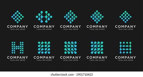 Set Monogram Letter H Vector Logo Stock Vector (Royalty Free) 1901710423 | Shutterstock