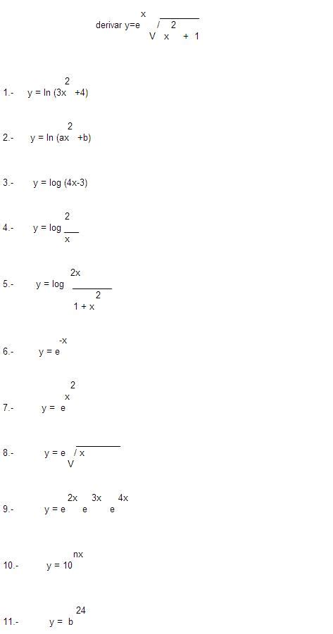 Ejercicios Resueltos De Derivadas Derivadas