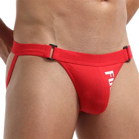 Hot Selling Mens Sexy Jockstrap Briefs Gay Men Underwear G String Thongs Men Gay Print Pouch